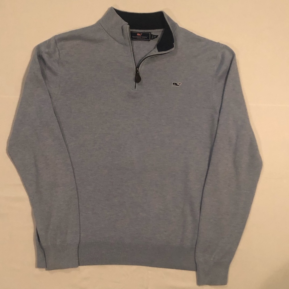 Vineyard Vines Boys Classic Zip Mock Neck Sweater